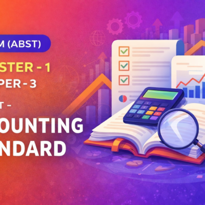 ACCOUNTING STANDARD ( लेखांकन मानदंड ) M.COM SEMSTER - 1 PAPER - 3