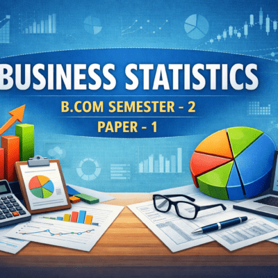 BUSSINESS STATICS B.COM SEMSTER -2 PAPER - 1